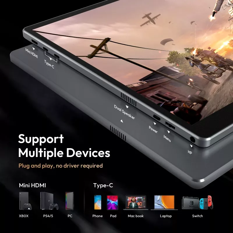 仕事や旅行に 16 インチ 1200P ポータブル モニターを選ぶ理由は何ですか?